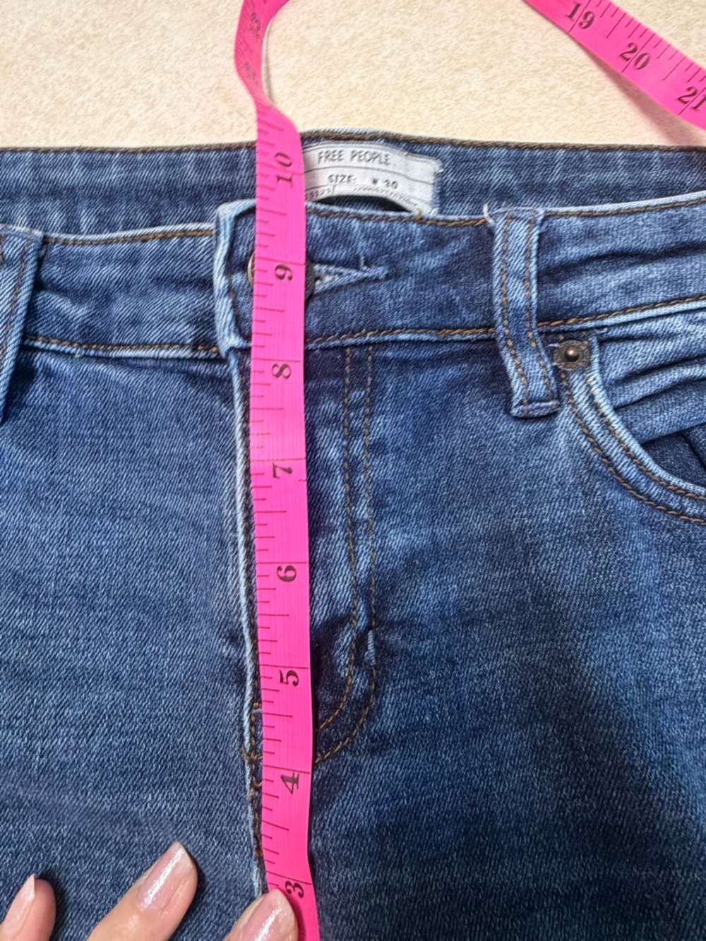 Free People Kentucky Blue Slit Skinny Jean - Picture 12 of 14